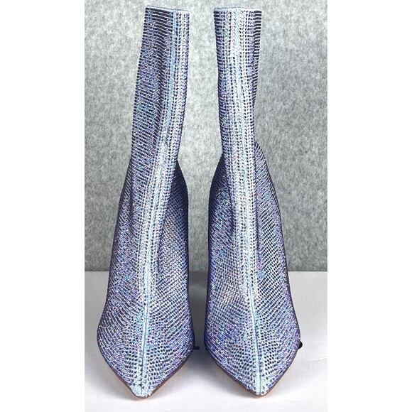 ALDO Deludith Boots Womens 8.5 Purple Heel Holiday Party Booties Chic Gift Ready - Picture 6 of 15